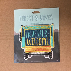 Forest&Waves Écusson Badge Adventure Welcome