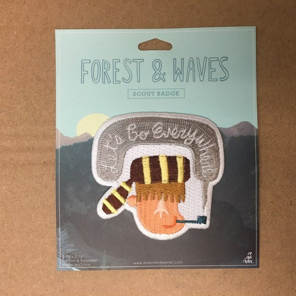 Forest&Waves Écusson Badge Let's Go Everywhere