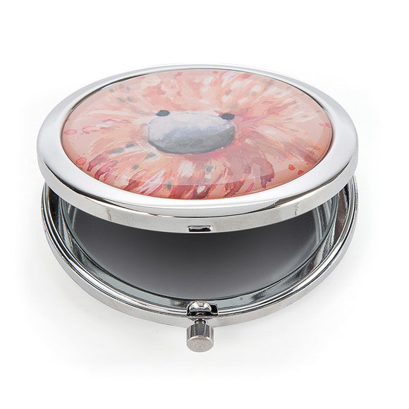 Miroir de poche vu de face