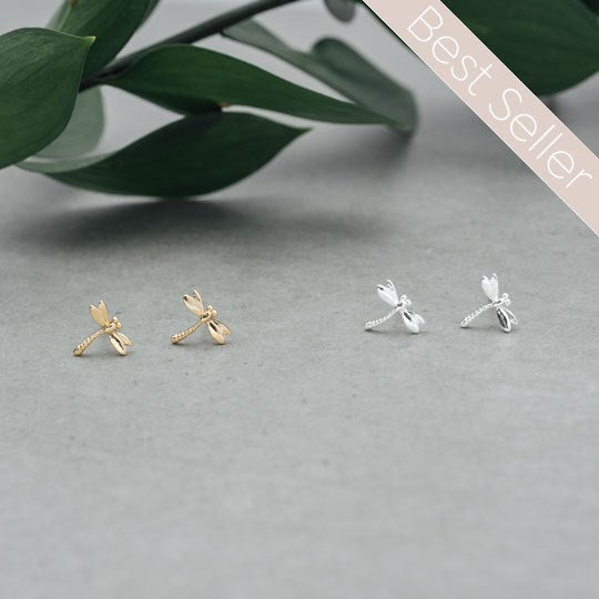Glee - Boucles D'oreilles - Dragonfly Studs - Silver 1