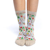 Good Luck Sock Bas Noël Christmas Socks Xmas Socks Sur Pieds