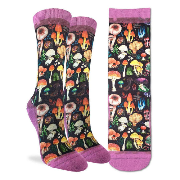 Good Luck Sock Bas Pour Femme Champignon Mushroom