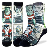 Good Luck Sock Bas Pour Homme Halloween Mugshots