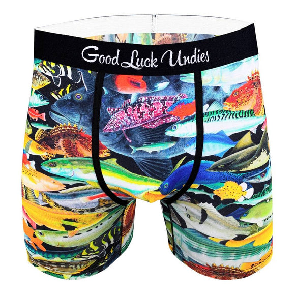 Good Luck Sock Undies Boxer Pour Homme School Of Fish
