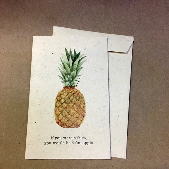 Indaba Carte Papier Recyclé If You Were A Fruit You'd Be A Finneapple