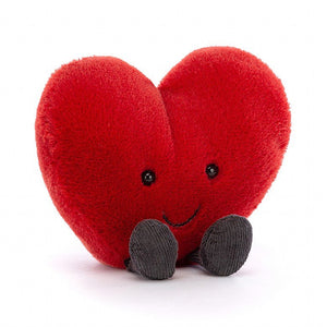 JellyCat Peluche Amuseable Red Heart Coeur Rouge A6RH