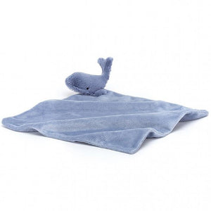 JellyCat Peluche Bashful Whale Baleine Soother Unfold