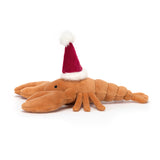 JellyCat Peluche Celebration Lobster Ecrevisse Chapeau Rouge Profil