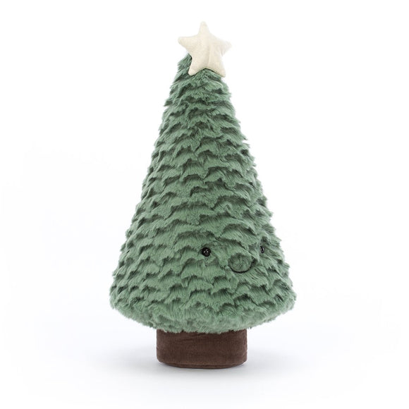 JellyCat Peluche Sapin Bleu Blue Spruce Amuseable Face