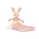 JellyCat Peluche Shimmer Stocking Bunny Lapin Dans Chausson Sorti