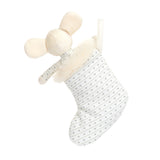 JellyCat Peluche Shimmer Stocking Mouse Souris Dans Chausson Scintillant Dos