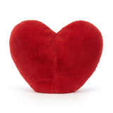 Jellycat Grand Coeur Rouge Red Heart Verso