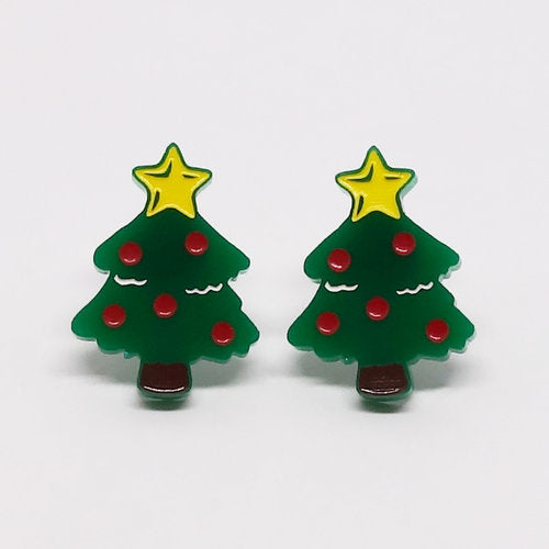 LiliPop - Boucles D'Oreilles - Sapin de Noël - 0571