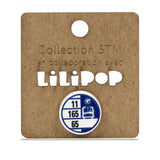 LiliPop - Collection STM - Epinglette - Arrêt Autobus Bleu