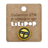LiliPop - Collection STM - Epinglette - Arrêt Autobus Jaune