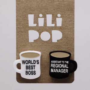 LiliPop Boucle D'Oreille Umbrella The Office Best Boss Assistant To The Regional Manager