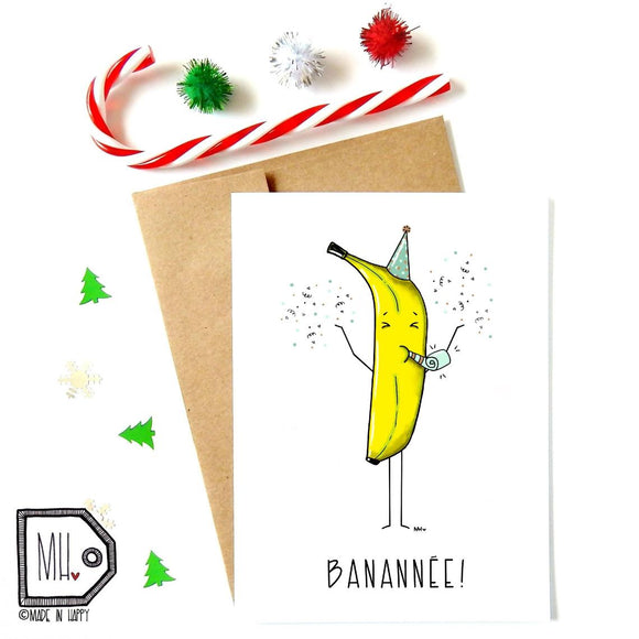 Carte de Noël - Banannée - Made in Happy