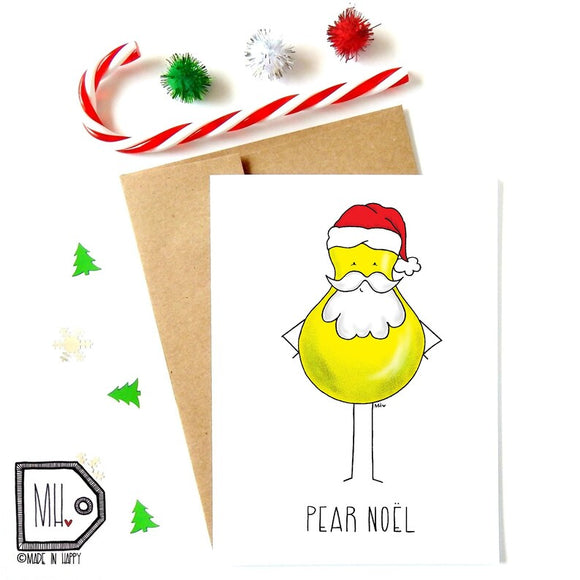 Made In Happy - Carte De Noël - Pear Noël - N5289