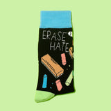 Main&Local Unisexe Bas Erase Hate Socks 2