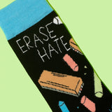 Main&Local Unisexe Bas Erase Hate Socks 4