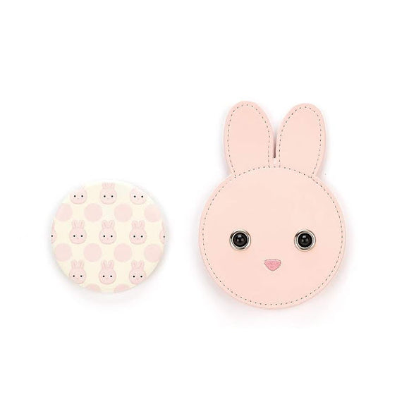 Miroir de poche Lapin rose