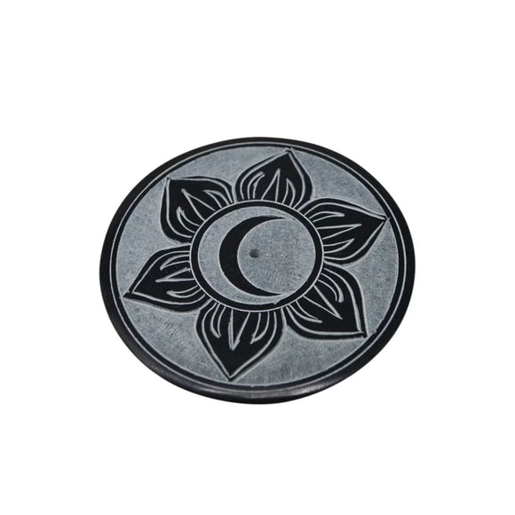 Nostalgia Incense Holder Flower Soapstone Support Encens Fleur Pierre Savon