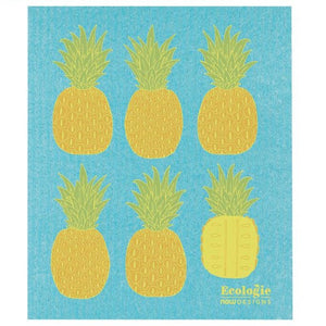 Now Design Ecologie Lingette Suedoise Swedish Sponge Cloth Pineapples