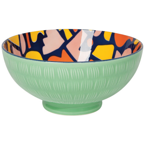Now Design Grand Bol Abstrait Bowl Stamped 8inch Doodle