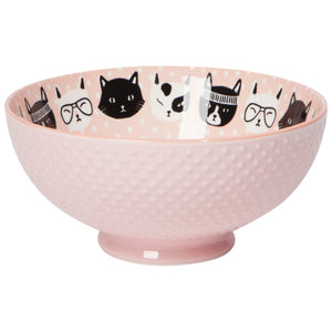 Now Design Grand Bol Félins Chats Bowl Stamped 8inch Felines