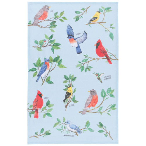 Now Design Linge À Vaisselle Chant D'Oiseaux Bird Song Tea Towel