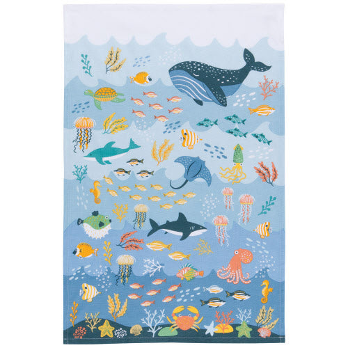 Now Design Linge Vaisselle Sous Les Mers Tea Towel Under the Sea