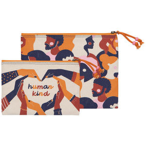 Now DesignSet Zip Pouch Duo Pochettes Human Kind