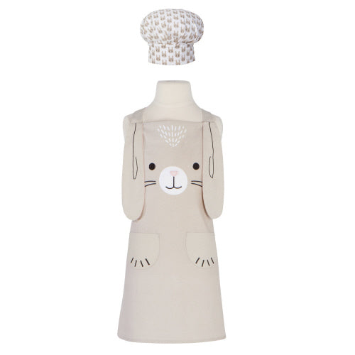 Now Design Tablier & Toque Lapin Apron Hat Daydream Bunny