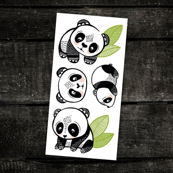 PICO Tatouages Temporaires Les Pandas Sympas