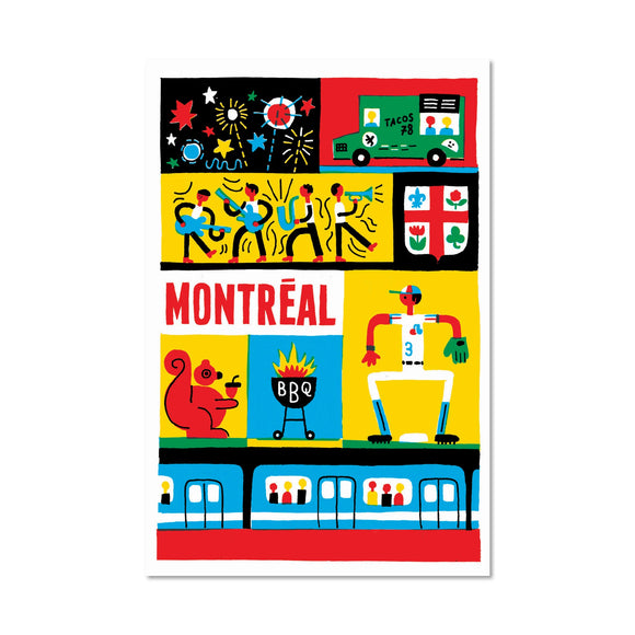 Paperole Carte Postale Montréal Summer Été 1