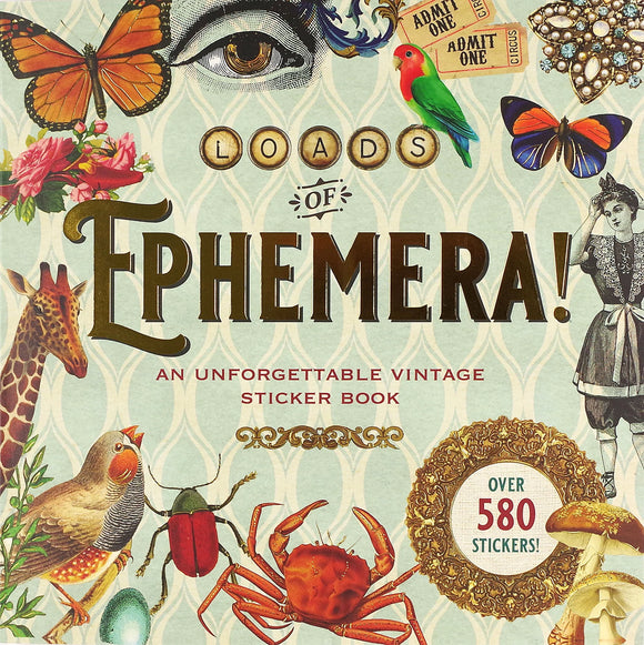 Peter Pauper Press Loads Of Ephemera Sticker Books Livre Autocollants 1