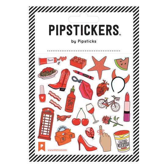 Pipsticks - Autocollants Rouges