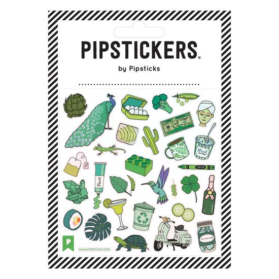 Pipsticks - Autocollants Verts