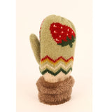 Powder Design Bonnet Enfant Fraise Carotte Kids Knitted Hat Strawberry Carrot 2