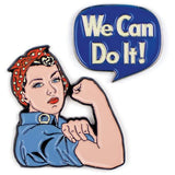 Épinglettes Rosy the riveter - We can do it