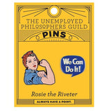 Épinglettes Rosy the riveter - We can do it - emballages