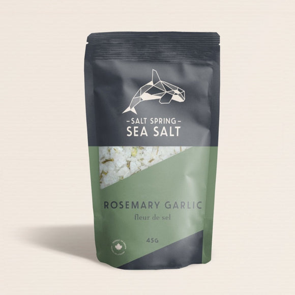 Salt Spring Sea Salt Rosemary Garlic Sel Romarin Ail