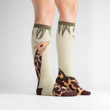 Sock It To Me - Bas Au Genou Pour Femmes - Giraffe Devant