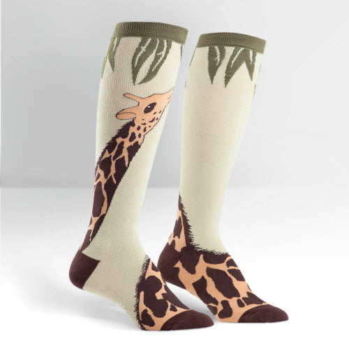 Sock It To Me - Bas Au Genou Pour Femmes - Giraffe