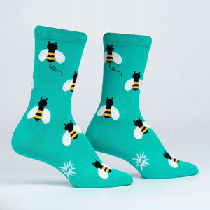 Sock It To Me - Bas Femme Mi-hauteur - Bee Happy -N5571 a