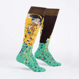 Sock It To Me Bas Aux Genoux Pour Femmes - Gustave Klimt The Kiss 2 - F0531-SIDE-SHIMMER
