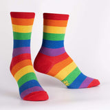 Sock It To Me Bas mi-hauteur Pour Femmes - Radiant Rainbow - W0277-Shimmer Démo