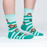 Sock It To Me Femme Bas Mi Hauteur Loutre My Otter Foot1