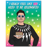 The Found Carte D'Anniversaire David I Really Feel Like YOU Need To Be Celebrated Shitt's Creek Birthday Card