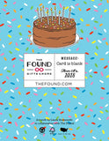 The Found Carte D'Anniversaire Pape François Pope Francis Birthday Card Verso
